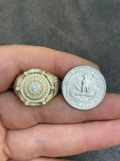 MOISSANITE Iced Ring Men's 14K Gold Vermeil Solid 925 Silver King Crown Pinky 20 MOISSANITE Iced Ring Men's 14K Gold Vermeil Solid 925 Silver King Crown Pinky -Harlem Bling Shop moissanite iced ring mens 14k gold vermeil solid 925 silver king crown pinky 33309.1664394655