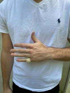 MOISSANITE Iced Ring Men's 14K Gold Vermeil Solid 925 Silver King Crown Pinky 16 MOISSANITE Iced Ring Men's 14K Gold Vermeil Solid 925 Silver King Crown Pinky -Harlem Bling Shop moissanite iced ring mens 14k gold vermeil solid 925 silver king crown pinky 49986.1664384887