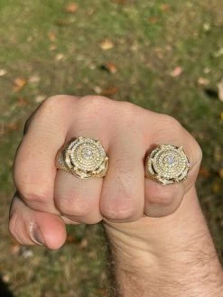 MOISSANITE Iced Ring Men's 14K Gold Vermeil Solid 925 Silver King Crown Pinky 15 MOISSANITE Iced Ring Men's 14K Gold Vermeil Solid 925 Silver King Crown Pinky -Harlem Bling Shop moissanite iced ring mens 14k gold vermeil solid 925 silver king crown pinky 92699.1664393226