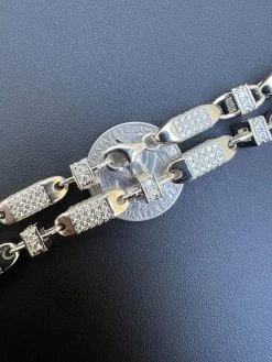 MOISSANITE Men's Bullet Chain Real 925 Silver Iced Flooded Out Hip Hop Necklace 21 MOISSANITE Men's Bullet Chain Real 925 Silver Iced Flooded Out Hip Hop Necklace -Harlem Bling Shop moissanite mens bullet chain real 925 silver iced flooded out hip hop necklace 53696.1665582583