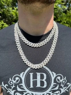 MOISSANITE Prong Cuban Link Chain Real Iced Necklace Hip Hop Pass Diamond Test 17 MOISSANITE Prong Cuban Link Chain Real Iced Necklace Hip Hop Pass Diamond Test -Harlem Bling Shop moissanite prong cuban link chain real iced necklace hip hop pass diamond test 92995.1664362612
