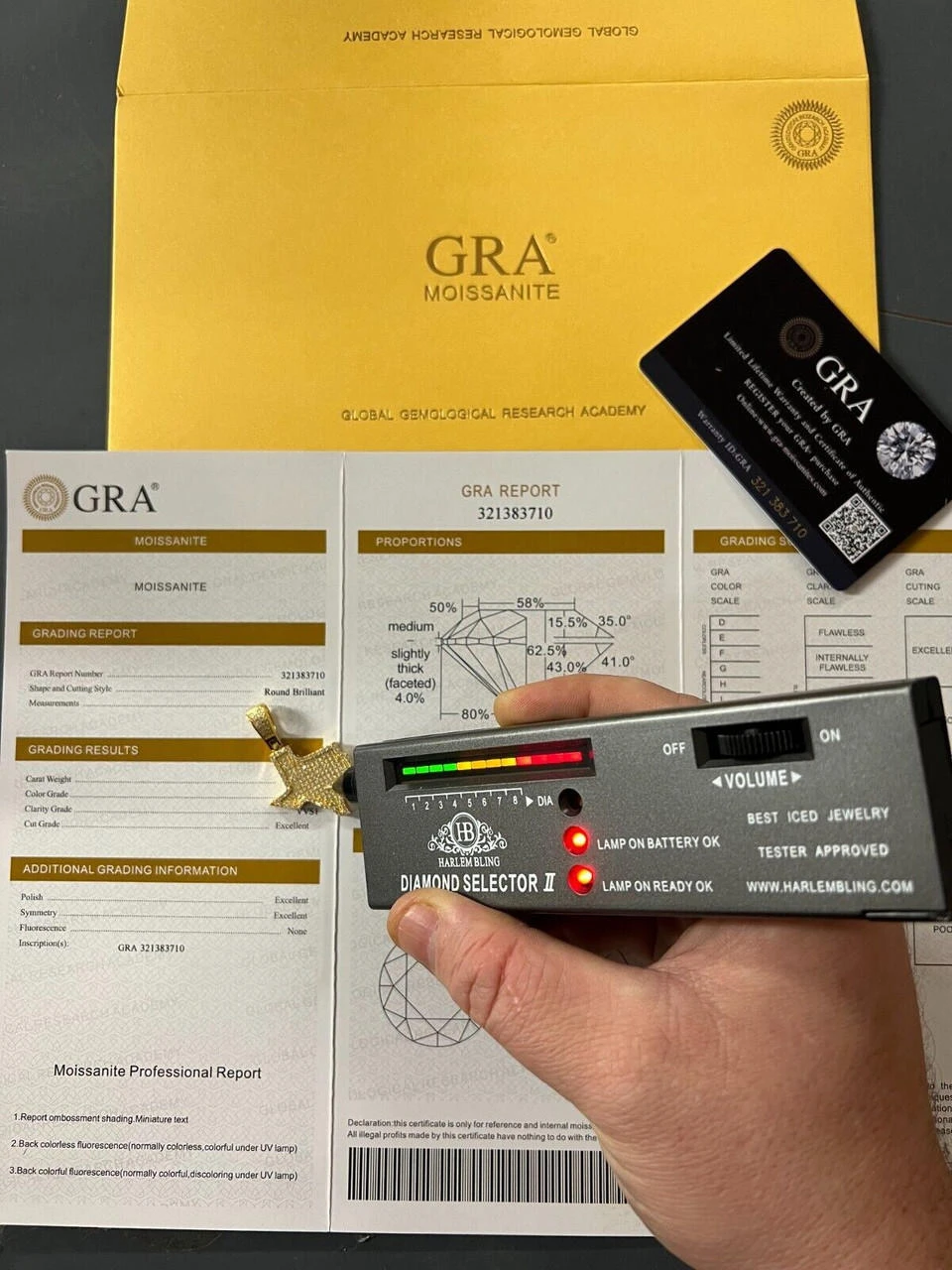 MOISSANITE Real 925 Silver / 14k Gold Hip Hop Texas State Shape Pendant Iced 5 MOISSANITE Real 925 Silver / 14k Gold Hip Hop Texas State Shape Pendant Iced - Image 3