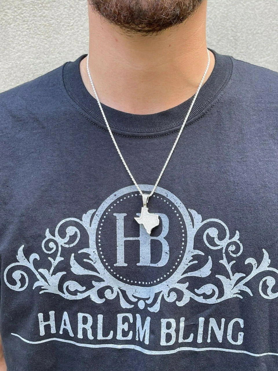 MOISSANITE Real 925 Silver / 14k Gold Hip Hop Texas State Shape Pendant Iced 7 MOISSANITE Real 925 Silver / 14k Gold Hip Hop Texas State Shape Pendant Iced - Image 5