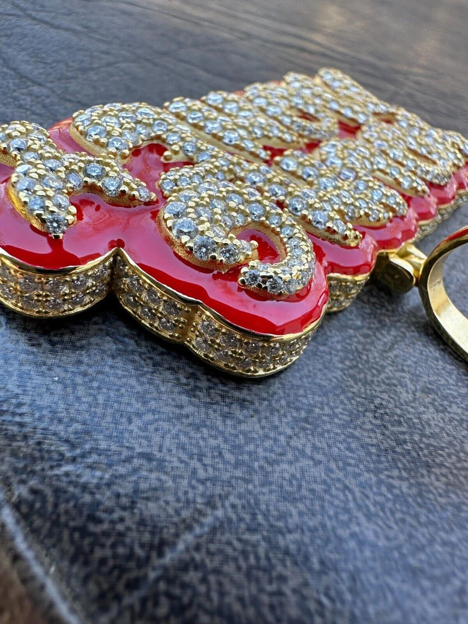 MOISSANITE Real 925 Silver / 14k Gold Iced YOUNG MONEY Hip Hop Pendant Necklace 12 MOISSANITE Real 925 Silver / 14k Gold Iced YOUNG MONEY Hip Hop Pendant Necklace - Image 10