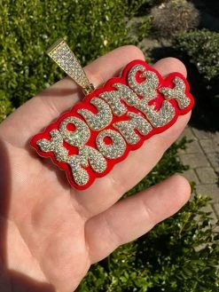 MOISSANITE Real 925 Silver / 14k Gold Iced YOUNG MONEY Hip Hop Pendant Necklace 40 MOISSANITE Real 925 Silver / 14k Gold Iced YOUNG MONEY Hip Hop Pendant Necklace -Harlem Bling Shop moissanite real 925 silver 14k gold iced young money hip hop pendant necklace 15929.1679426664