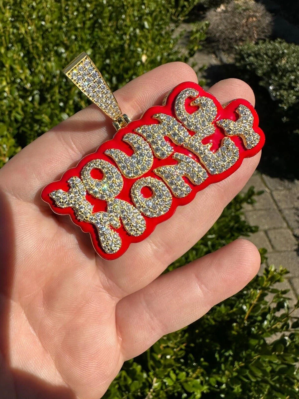 MOISSANITE Real 925 Silver / 14k Gold Iced YOUNG MONEY Hip Hop Pendant Necklace 21 MOISSANITE Real 925 Silver / 14k Gold Iced YOUNG MONEY Hip Hop Pendant Necklace - Image 19