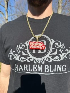 MOISSANITE Real 925 Silver / 14k Gold Iced YOUNG MONEY Hip Hop Pendant Necklace 25 MOISSANITE Real 925 Silver / 14k Gold Iced YOUNG MONEY Hip Hop Pendant Necklace -Harlem Bling Shop moissanite real 925 silver 14k gold iced young money hip hop pendant necklace 16306.1679426617
