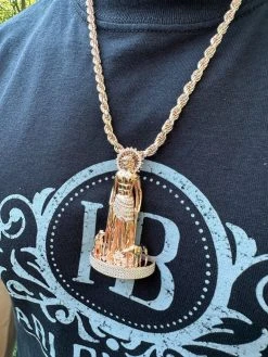 MOISSANITE Real 925 Silver / Gold 3D Saint Lazarus Iced Necklace Pendant Hip Hop 28 MOISSANITE Real 925 Silver / Gold 3D Saint Lazarus Iced Necklace Pendant Hip Hop -Harlem Bling Shop moissanite real 925 silver gold 3d saint lazarus iced necklace pendant hip hop 55302.1688425152