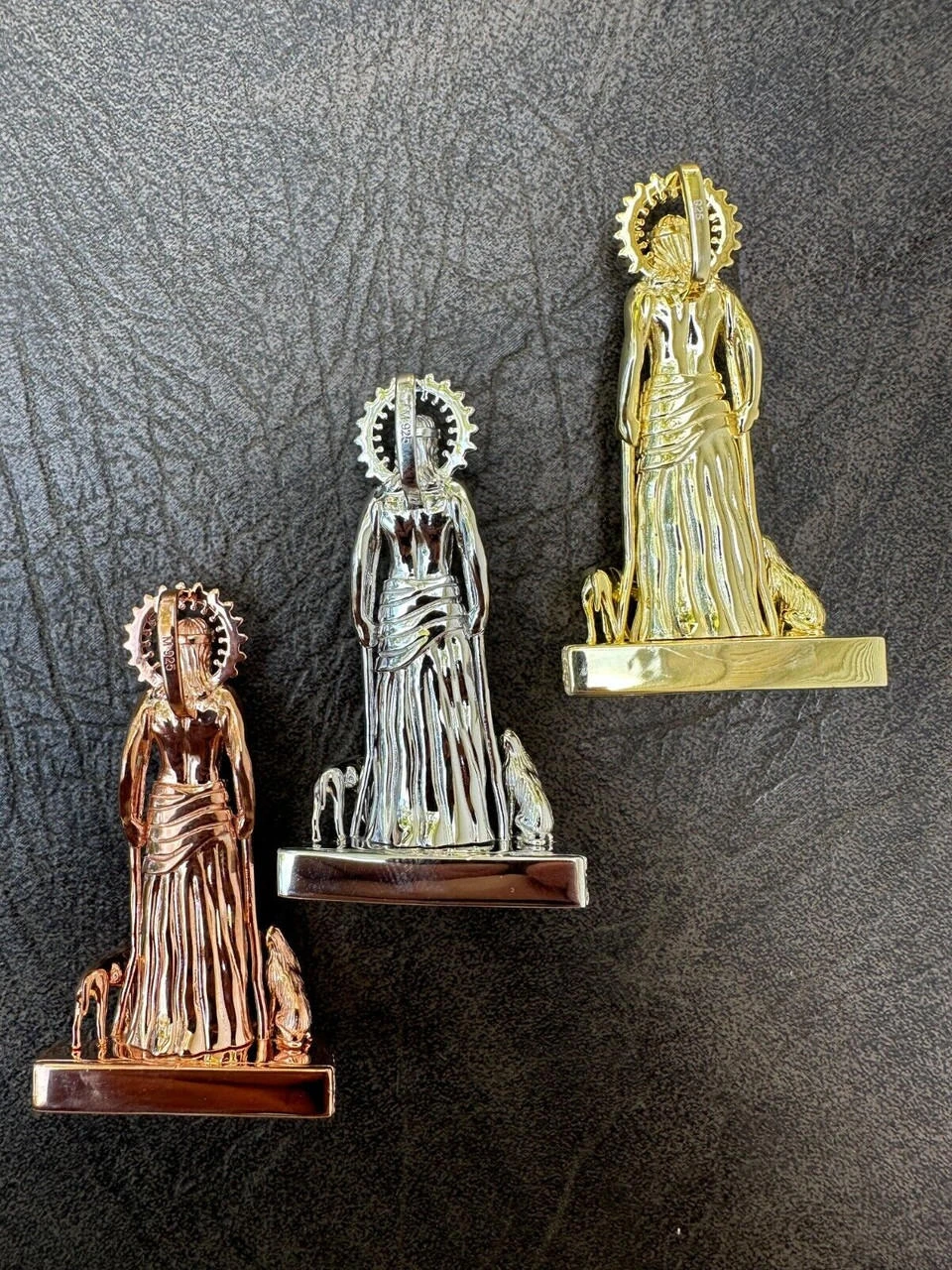 MOISSANITE Real 925 Silver / Gold 3D Saint Lazarus Iced Necklace Pendant Hip Hop 6 MOISSANITE Real 925 Silver / Gold 3D Saint Lazarus Iced Necklace Pendant Hip Hop - Image 4