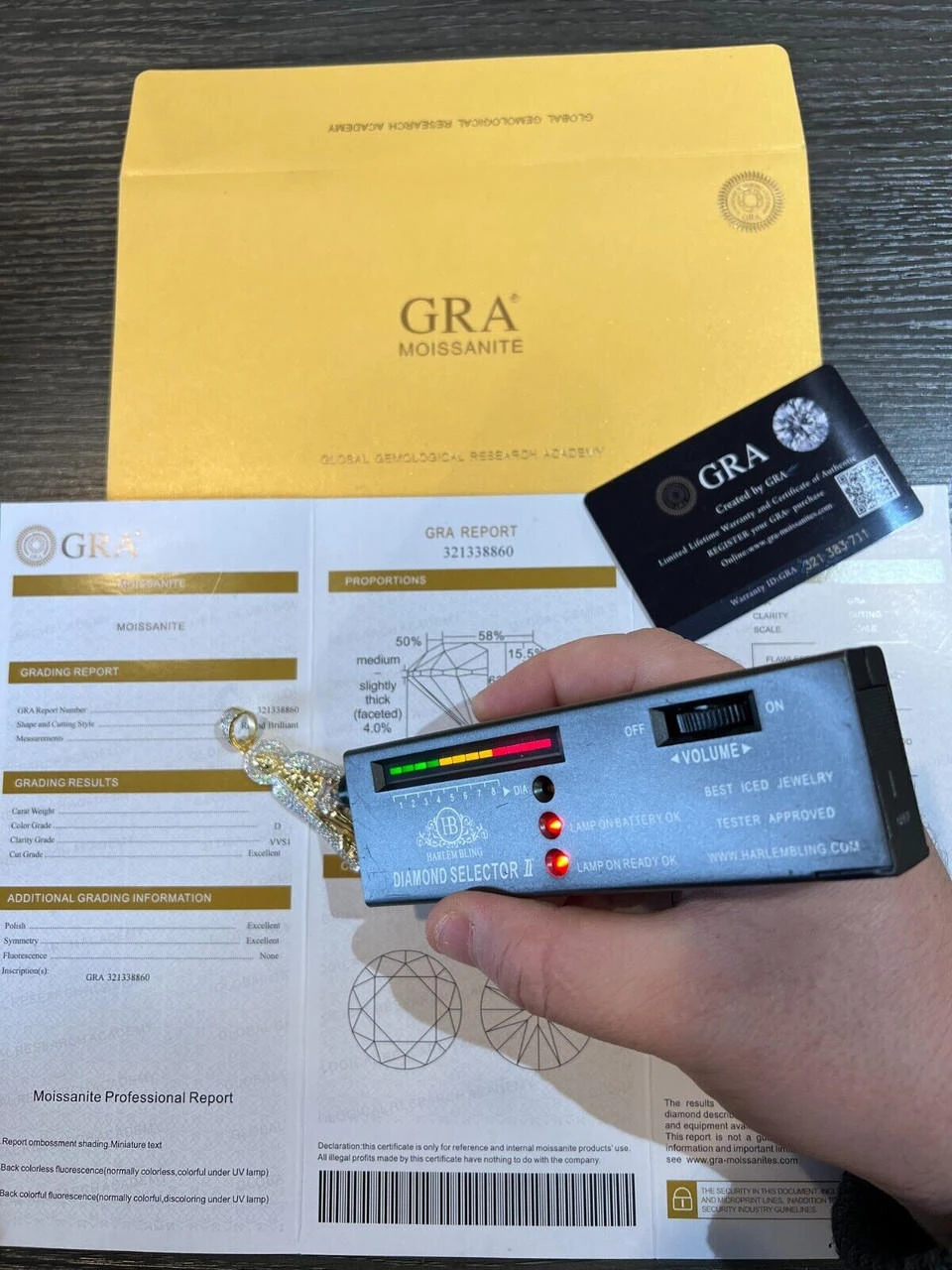 MOISSANITE Real 925 Silver / Gold Saint St Lazarus Iced Necklace Pendant Hip Hop 10 MOISSANITE Real 925 Silver / Gold Saint St Lazarus Iced Necklace Pendant Hip Hop - Image 8