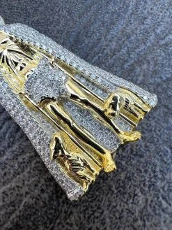 MOISSANITE Real 925 Silver / Gold Saint St Lazarus Iced Necklace Pendant Hip Hop 26 MOISSANITE Real 925 Silver / Gold Saint St Lazarus Iced Necklace Pendant Hip Hop -Harlem Bling Shop moissanite real 925 silver gold saint st lazarus iced necklace pendant hip hop 61949.1675447069