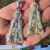 MOISSANITE Real 925 Silver / Gold Saint St Lazarus Iced Necklace Pendant Hip Hop 1 MOISSANITE Real 925 Silver / Gold Saint St Lazarus Iced Necklace Pendant Hip Hop -Harlem Bling Shop moissanite real 925 silver gold saint st lazarus iced necklace pendant hip hop 64822.1675447136