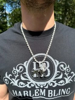 MOISSANITE Real 925 Silver Iced Lion Of Judah W. Crown Rasta Pendant Necklace 34 MOISSANITE Real 925 Silver Iced Lion Of Judah W. Crown Rasta Pendant Necklace -Harlem Bling Shop moissanite real 925 silver iced lion of judah w crown rasta pendant necklace 50386.1694655051