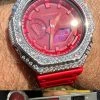 MOISSANITE Real 925 Silver Iced Red Casio G Shock GA-2100 Hip Hop Watch & Extras 1 MOISSANITE Real 925 Silver Iced Red Casio G Shock GA-2100 Hip Hop Watch & Extras -Harlem Bling Shop moissanite real 925 silver iced red casio g shock ga 2100 hip hop watch and extras 03005.1699069227