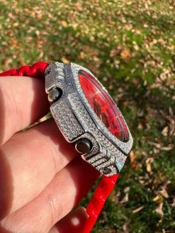 MOISSANITE Real 925 Silver Iced Red Casio G Shock GA-2100 Hip Hop Watch & Extras 25 MOISSANITE Real 925 Silver Iced Red Casio G Shock GA-2100 Hip Hop Watch & Extras -Harlem Bling Shop moissanite real 925 silver iced red casio g shock ga 2100 hip hop watch and extras 19709.1699069232