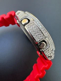 MOISSANITE Real 925 Silver Iced Red Casio G Shock GA-2100 Hip Hop Watch & Extras 35 MOISSANITE Real 925 Silver Iced Red Casio G Shock GA-2100 Hip Hop Watch & Extras -Harlem Bling Shop moissanite real 925 silver iced red casio g shock ga 2100 hip hop watch and extras 28109.1699069203