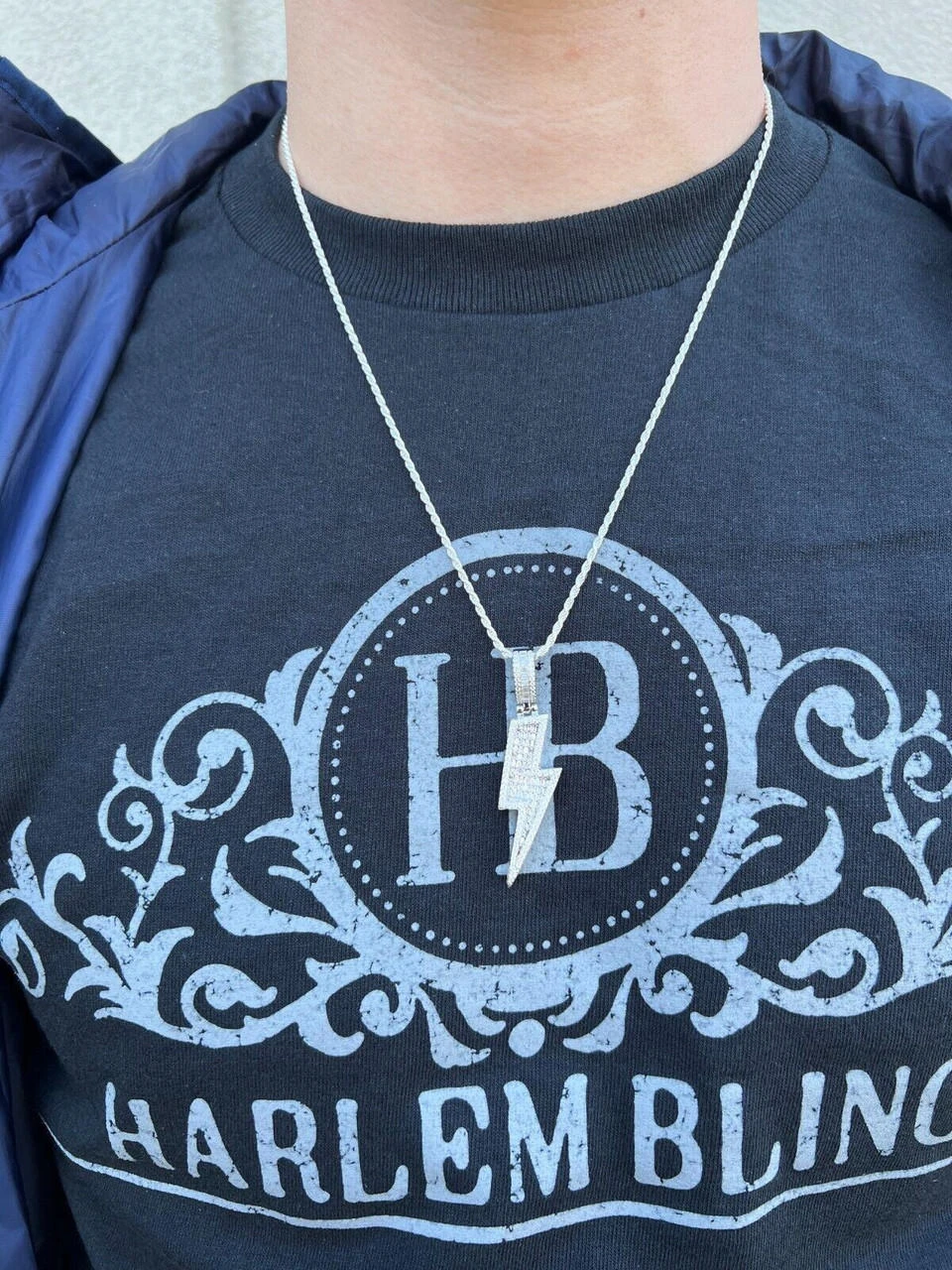 MOISSANITE Real Silver / Gold Lightning Bolt Necklace Pendant Pass Diamond Test 20 MOISSANITE Real Silver / Gold Lightning Bolt Necklace Pendant Pass Diamond Test - Image 18