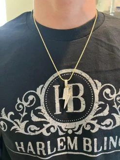 MOISSANITE Real Silver / Gold Lightning Bolt Necklace Pendant Pass Diamond Test 33 MOISSANITE Real Silver / Gold Lightning Bolt Necklace Pendant Pass Diamond Test -Harlem Bling Shop moissanite real silver gold lightning bolt necklace pendant pass diamond test 33129.1675447427