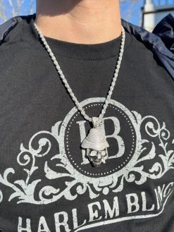 MOISSANITE Real Silver / Gold Skull In Fedora Hat Smoking Iced Necklace Pendant 35 MOISSANITE Real Silver / Gold Skull In Fedora Hat Smoking Iced Necklace Pendant -Harlem Bling Shop moissanite real silver gold skull in fedora hat smoking iced necklace pendant 61486.1675447243
