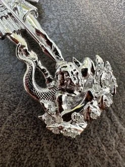 MOISSANITE Saint St Michael Slaying Dragon Archangel Pendant 925 Silver - 1-3" 38 MOISSANITE Saint St Michael Slaying Dragon Archangel Pendant 925 Silver - 1-3" -Harlem Bling Shop moissanite saint st michael slaying dragon archangel pendant 925 silver 1 3 59106.1689204411