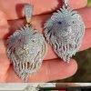 MOISSANITE Silver/Gold Plated Iced Lion King Pendant Necklace Pass Diamond Test 2 MOISSANITE Silver/Gold Plated Iced Lion King Pendant Necklace Pass Diamond Test -Harlem Bling Shop moissanite silvergold plated iced lion king pendant necklace pass diamond test 93076.1671726288