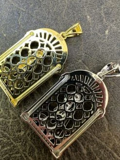 MOISSANITE St Lazarus Real 925 Silver / Gold Plated Saint Iced Necklace Pendant 34 MOISSANITE St Lazarus Real 925 Silver / Gold Plated Saint Iced Necklace Pendant -Harlem Bling Shop moissanite st lazarus real 925 silver gold plated saint iced necklace pendant 44769.1683665421