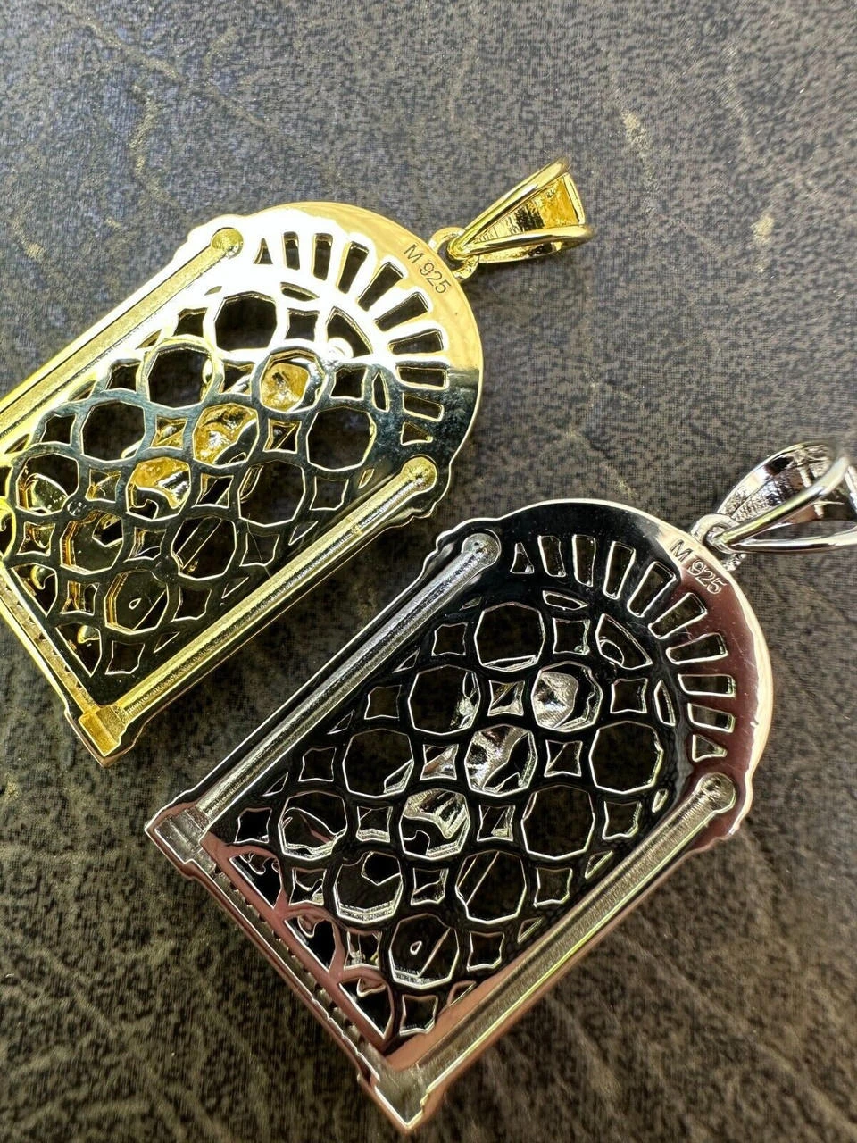 MOISSANITE St Lazarus Real 925 Silver / Gold Plated Saint Iced Necklace Pendant 15 MOISSANITE St Lazarus Real 925 Silver / Gold Plated Saint Iced Necklace Pendant - Image 13