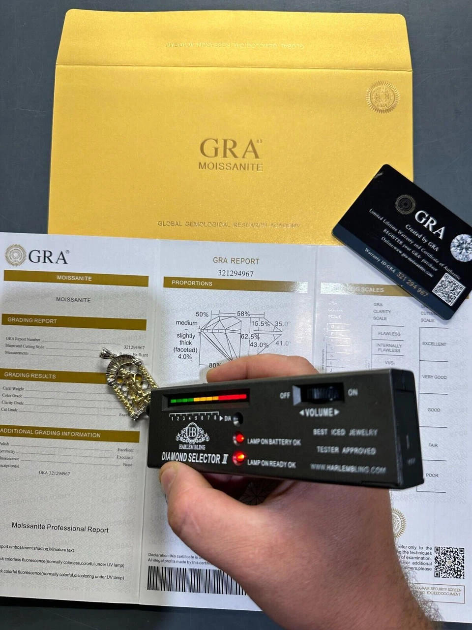 MOISSANITE St Lazarus Real 925 Silver / Gold Plated Saint Iced Necklace Pendant 7 MOISSANITE St Lazarus Real 925 Silver / Gold Plated Saint Iced Necklace Pendant - Image 5