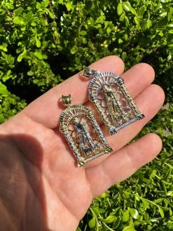 MOISSANITE St Lazarus Real 925 Silver / Gold Plated Saint Iced Necklace Pendant 39 MOISSANITE St Lazarus Real 925 Silver / Gold Plated Saint Iced Necklace Pendant -Harlem Bling Shop moissanite st lazarus real 925 silver gold plated saint iced necklace pendant 91729.1683665419