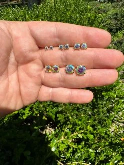 Rainbow Opal Moissanite Screwback Stud Earrings 925 Silver 14k Gold Plated 3-8mm 36 Rainbow Opal Moissanite Screwback Stud Earrings 925 Silver 14k Gold Plated 3-8mm -Harlem Bling Shop rainbow opal moissanite screwback stud earrings 925 silver 14k gold plated 3 8mm 53027.1688771794