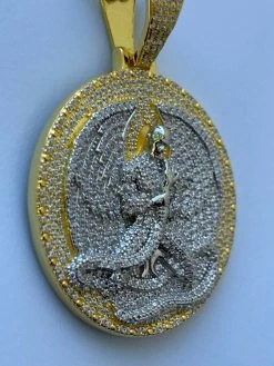 Real 925 Silver Gold Euphanasia Tupac 2Pac Pendant Medallion Necklace Iced Big 22 Real 925 Silver Gold Euphanasia Tupac 2Pac Pendant Medallion Necklace Iced Big -Harlem Bling Shop real 925 silver gold euphanasia tupac 2pac pendant medallion necklace iced big 39173.1664374217