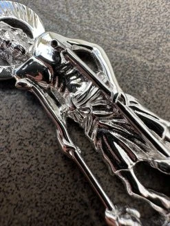 Real 925 Silver Saint St Lazarus Necklace Pendant Plain 1"-2.75" San Lazaro Mens -Harlem Bling Shop real 925 silver saint st lazarus necklace pendant plain 1 2.75 san lazaro mens 60617.1677782512