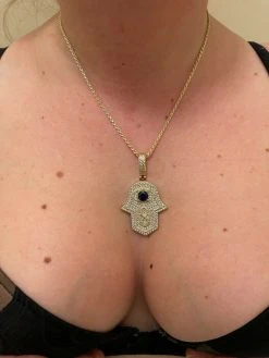 Real 925 Sterling Silver Evil Eye Hamsa Hand Pendant Iced Diamond Necklace Gold 23 Real 925 Sterling Silver Evil Eye Hamsa Hand Pendant Iced Diamond Necklace Gold -Harlem Bling Shop real 925 sterling silver evil eye hamsa hand pendant iced diamond necklace gold 81229.1664376975