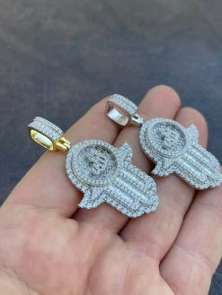 Real 925 Sterling Silver Hip Hop Iced Hand Of Fatima W. Islamic Allah Sign Gold 19 Real 925 Sterling Silver Hip Hop Iced Hand Of Fatima W. Islamic Allah Sign Gold -Harlem Bling Shop real 925 sterling silver hip hop iced hand of fatima w islamic allah sign gold 84448.1664375519