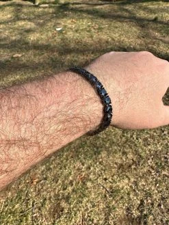 Real Black MOISSANITE 7mm Tennis Bracelet Oxidized Black Rhodium Over 925 Silver 41 Real Black MOISSANITE 7mm Tennis Bracelet Oxidized Black Rhodium Over 925 Silver -Harlem Bling Shop real black moissanite 7mm tennis bracelet oxidized black rhodium over 925 silver 43000.1676053043