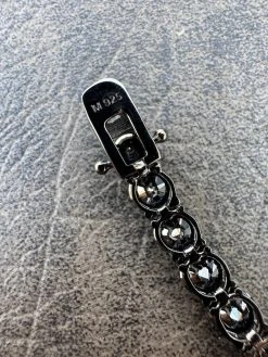 Real Black MOISSANITE 7mm Tennis Bracelet Oxidized Black Rhodium Over 925 Silver 31 Real Black MOISSANITE 7mm Tennis Bracelet Oxidized Black Rhodium Over 925 Silver -Harlem Bling Shop real black moissanite 7mm tennis bracelet oxidized black rhodium over 925 silver 61359.1676052991