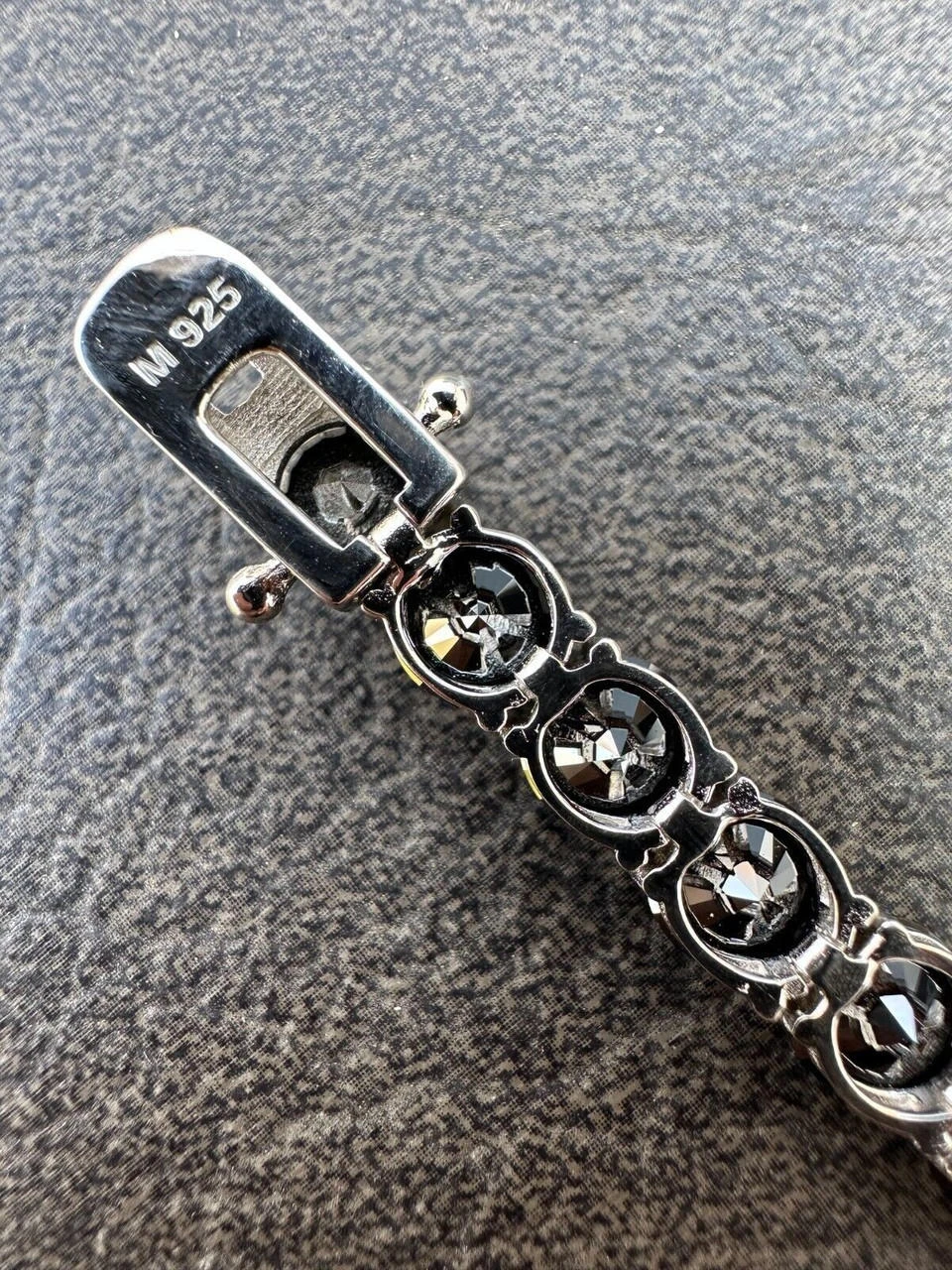 Real Black MOISSANITE Thick 7mm Tennis Bracelet 925 Silver Pass Diamond Tester 18 Real Black MOISSANITE Thick 7mm Tennis Bracelet 925 Silver Pass Diamond Tester - Image 16