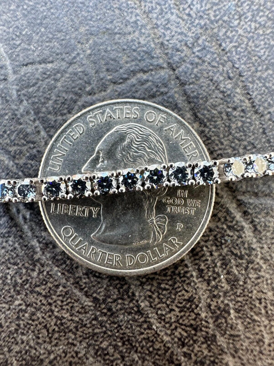Real Iced Blue Gray MOISSANITE 3mm Tennis Bracelet 925 Silver Pass Diamond Test 8 Real Iced Blue Gray MOISSANITE 3mm Tennis Bracelet 925 Silver Pass Diamond Test - Image 6