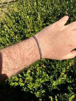 Real Iced Blue Gray MOISSANITE 3mm Tennis Bracelet 925 Silver Pass Diamond Test 29 Real Iced Blue Gray MOISSANITE 3mm Tennis Bracelet 925 Silver Pass Diamond Test -Harlem Bling Shop real iced blue gray moissanite 3mm tennis bracelet 925 silver pass diamond test 74676.1676658114