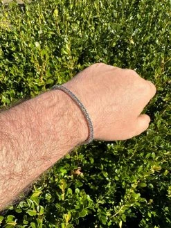 Real Iced Blue Gray MOISSANITE 3mm Tennis Bracelet 925 Silver Pass Diamond Test 32 Real Iced Blue Gray MOISSANITE 3mm Tennis Bracelet 925 Silver Pass Diamond Test -Harlem Bling Shop real iced blue gray moissanite 3mm tennis bracelet 925 silver pass diamond test 75553.1676658161