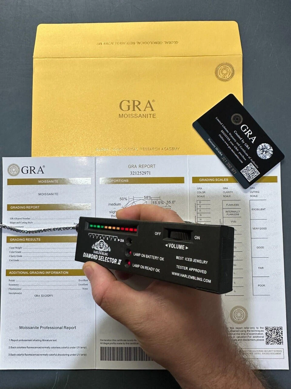 Real Iced Blue Gray MOISSANITE 3mm Tennis Bracelet 925 Silver Pass Diamond Test 9 Real Iced Blue Gray MOISSANITE 3mm Tennis Bracelet 925 Silver Pass Diamond Test - Image 7