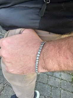 Real Iced Blue Gray MOISSANITE 5mm Tennis Bracelet 925 Silver Pass Diamond Test 33 Real Iced Blue Gray MOISSANITE 5mm Tennis Bracelet 925 Silver Pass Diamond Test -Harlem Bling Shop real iced blue gray moissanite 5mm tennis bracelet 925 silver pass diamond test 25519.1676658286