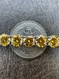 Real Iced Canary Yellow MOISSANITE 7mm Tennis Bracelet 925 Silver Diamond Tester 36 Real Iced Canary Yellow MOISSANITE 7mm Tennis Bracelet 925 Silver Diamond Tester -Harlem Bling Shop real iced canary yellow moissanite 7mm tennis bracelet 925 silver diamond tester 07772.1676053013