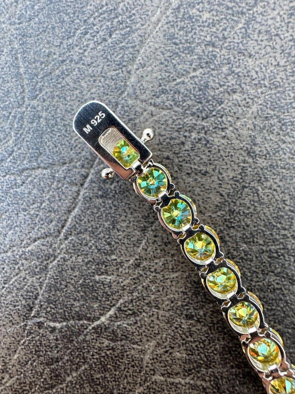 Real Iced Canary Yellow MOISSANITE 7mm Tennis Bracelet 925 Silver Diamond Tester 14 Real Iced Canary Yellow MOISSANITE 7mm Tennis Bracelet 925 Silver Diamond Tester - Image 12