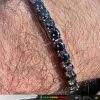 Real Iced Dark Blue MOISSANITE 5mm Tennis Bracelet 925 Silver Pass Diamond Test 2 Real Iced Dark Blue MOISSANITE 5mm Tennis Bracelet 925 Silver Pass Diamond Test -Harlem Bling Shop real iced dark blue moissanite 5mm tennis bracelet 925 silver pass diamond test 26865.1675966503