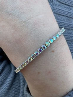 Real Iced Opal Rainbow MOISSANITE 3mm Tennis Bracelet 925 Silver Diamond Tester 28 Real Iced Opal Rainbow MOISSANITE 3mm Tennis Bracelet 925 Silver Diamond Tester -Harlem Bling Shop real iced opal rainbow moissanite 3mm tennis bracelet 925 silver diamond tester 30863.1679340052