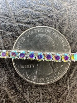 Real Iced Opal Rainbow MOISSANITE 3mm Tennis Bracelet 925 Silver Diamond Tester 27 Real Iced Opal Rainbow MOISSANITE 3mm Tennis Bracelet 925 Silver Diamond Tester -Harlem Bling Shop real iced opal rainbow moissanite 3mm tennis bracelet 925 silver diamond tester 61676.1679340154