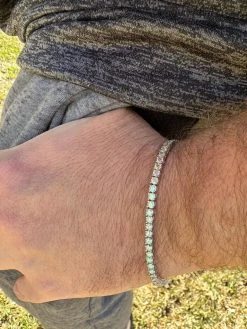 Real Iced Opal Rainbow MOISSANITE 3mm Tennis Bracelet 925 Silver Diamond Tester 37 Real Iced Opal Rainbow MOISSANITE 3mm Tennis Bracelet 925 Silver Diamond Tester -Harlem Bling Shop real iced opal rainbow moissanite 3mm tennis bracelet 925 silver diamond tester 76384.1679340168