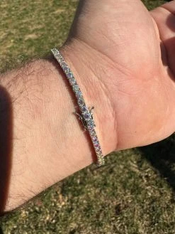 Real Iced Opal Rainbow MOISSANITE 3mm Tennis Bracelet 925 Silver Diamond Tester 40 Real Iced Opal Rainbow MOISSANITE 3mm Tennis Bracelet 925 Silver Diamond Tester -Harlem Bling Shop real iced opal rainbow moissanite 3mm tennis bracelet 925 silver diamond tester 86430.1679340079