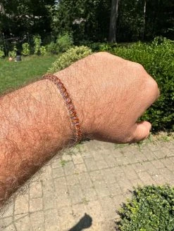 Real Iced Orange MOISSANITE 5mm Tennis Bracelet 925 Silver Pass Diamond Test 26 Real Iced Orange MOISSANITE 5mm Tennis Bracelet 925 Silver Pass Diamond Test -Harlem Bling Shop real iced orange moissanite 5mm tennis bracelet 925 silver pass diamond test 26728.1690416361